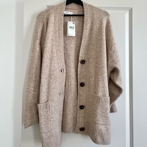 Brand new tags - Mango beige cardigan